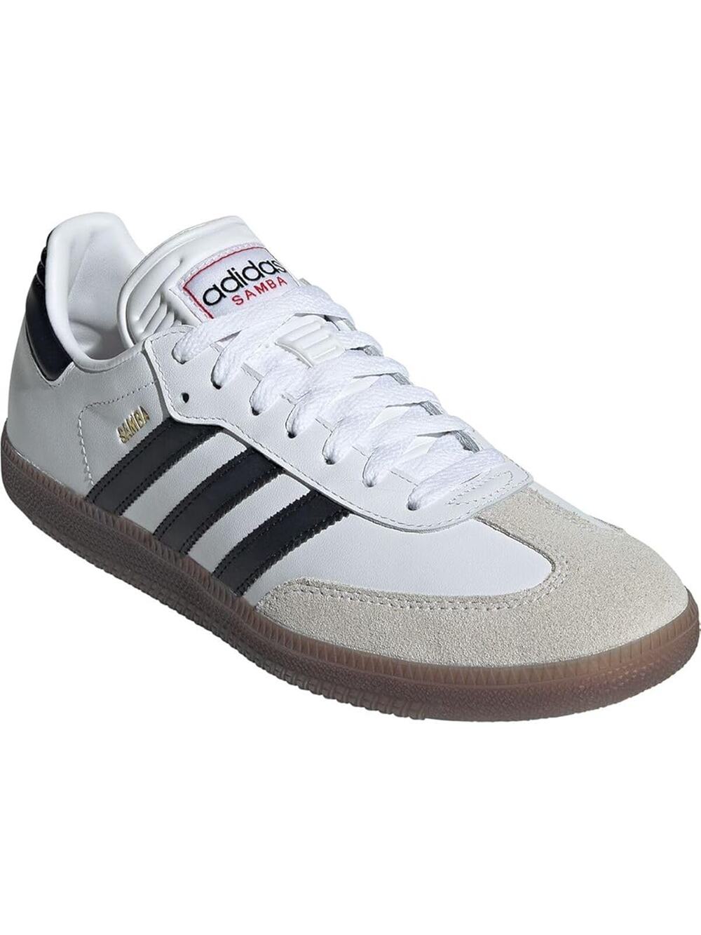 NWT adidas Unisex Samba Indoor Sneaker, White/Black/Vivid Red, 9.5 US Men
